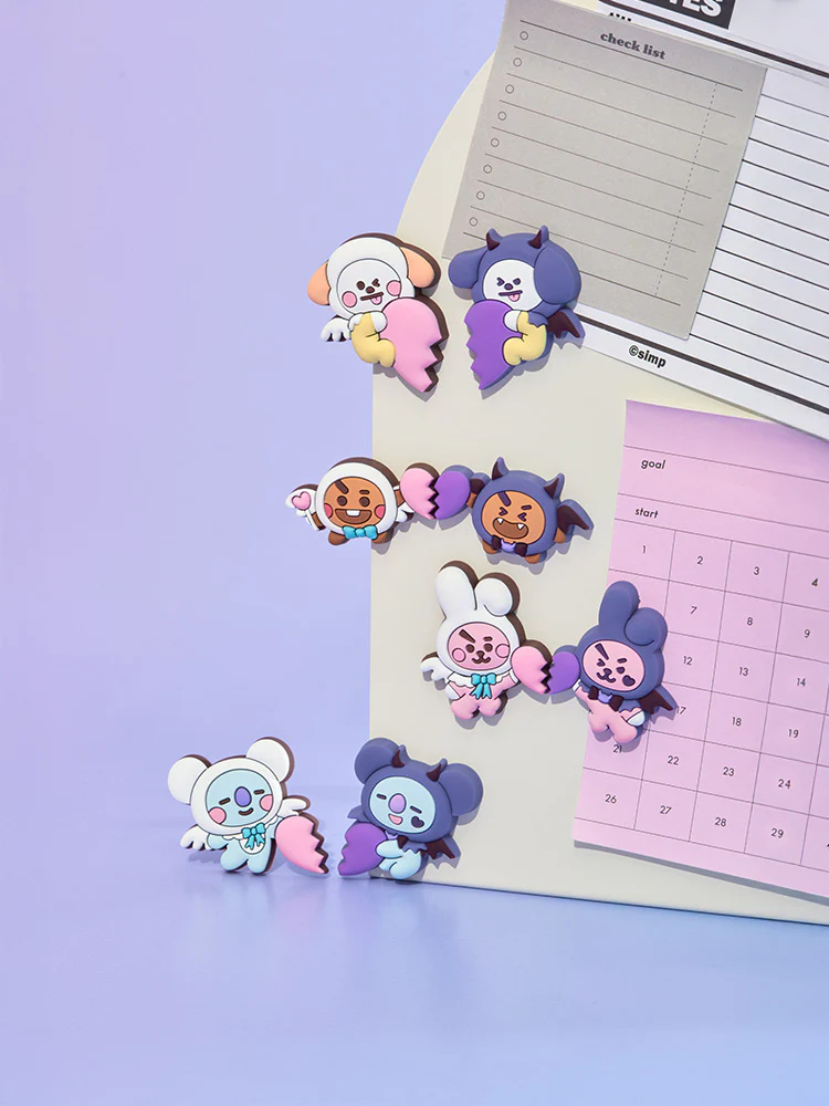 BT21 Angel & Villain Silicone Magnet Set (2pcs) - Image 3