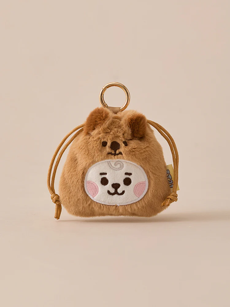 BT21 Fluffy mini Bag Charm Pouch - Image 6