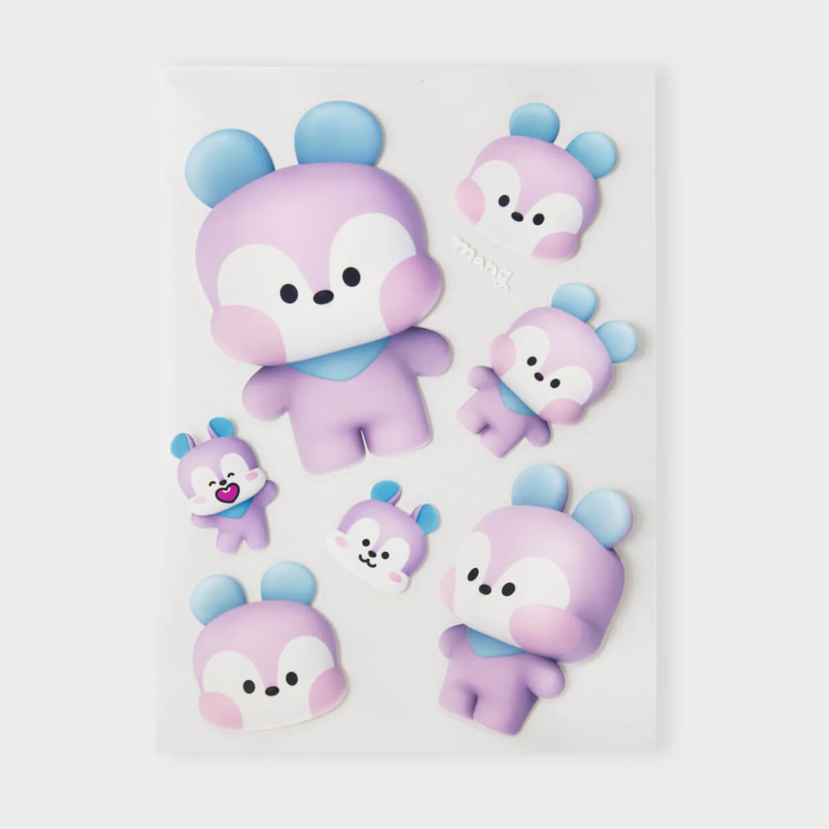 BT21 MANG BIG & TINY Edition Removable Stickers