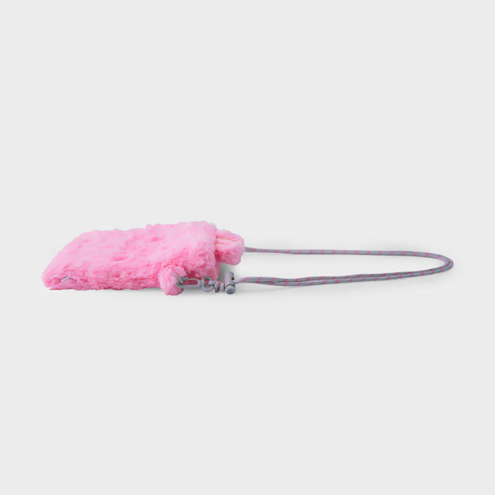 NewJeans bunini Plush Crossbody Mini Bag (Pink) - Image 4