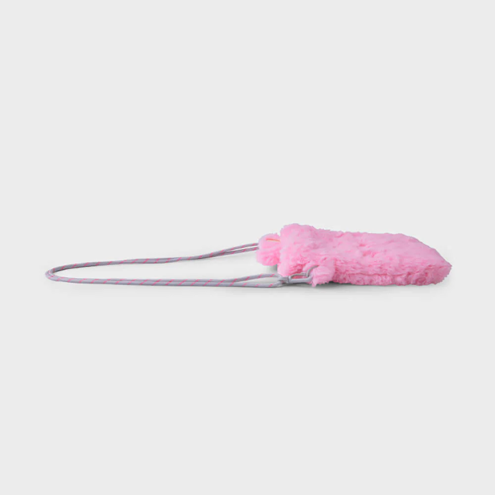 NewJeans bunini Plush Crossbody Mini Bag (Pink) - Image 5