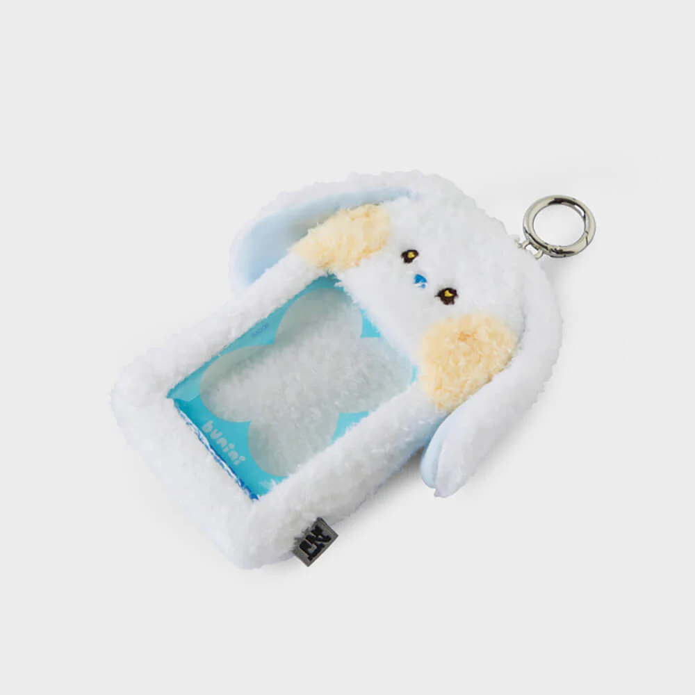 NewJeans bunini Plush Photo Card Holder Keyring (White) - Image 6