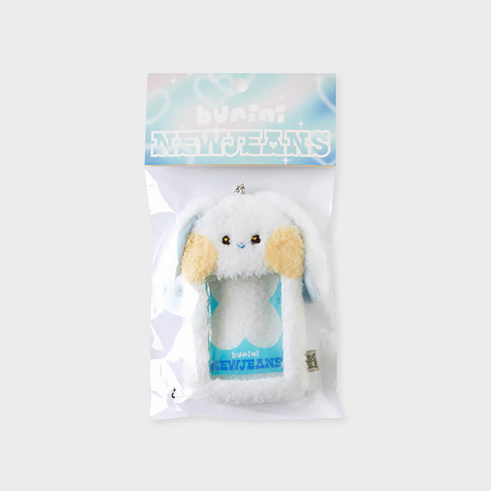 NewJeans bunini Plush Photo Card Holder Keyring (White) - Image 8
