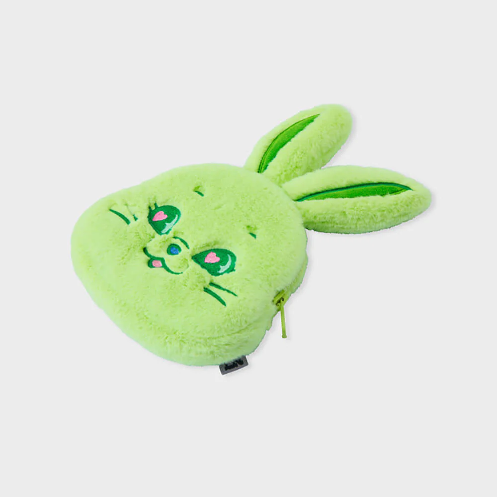 NewJeans TOKKI Plush Face Pouch (Green) - Image 6