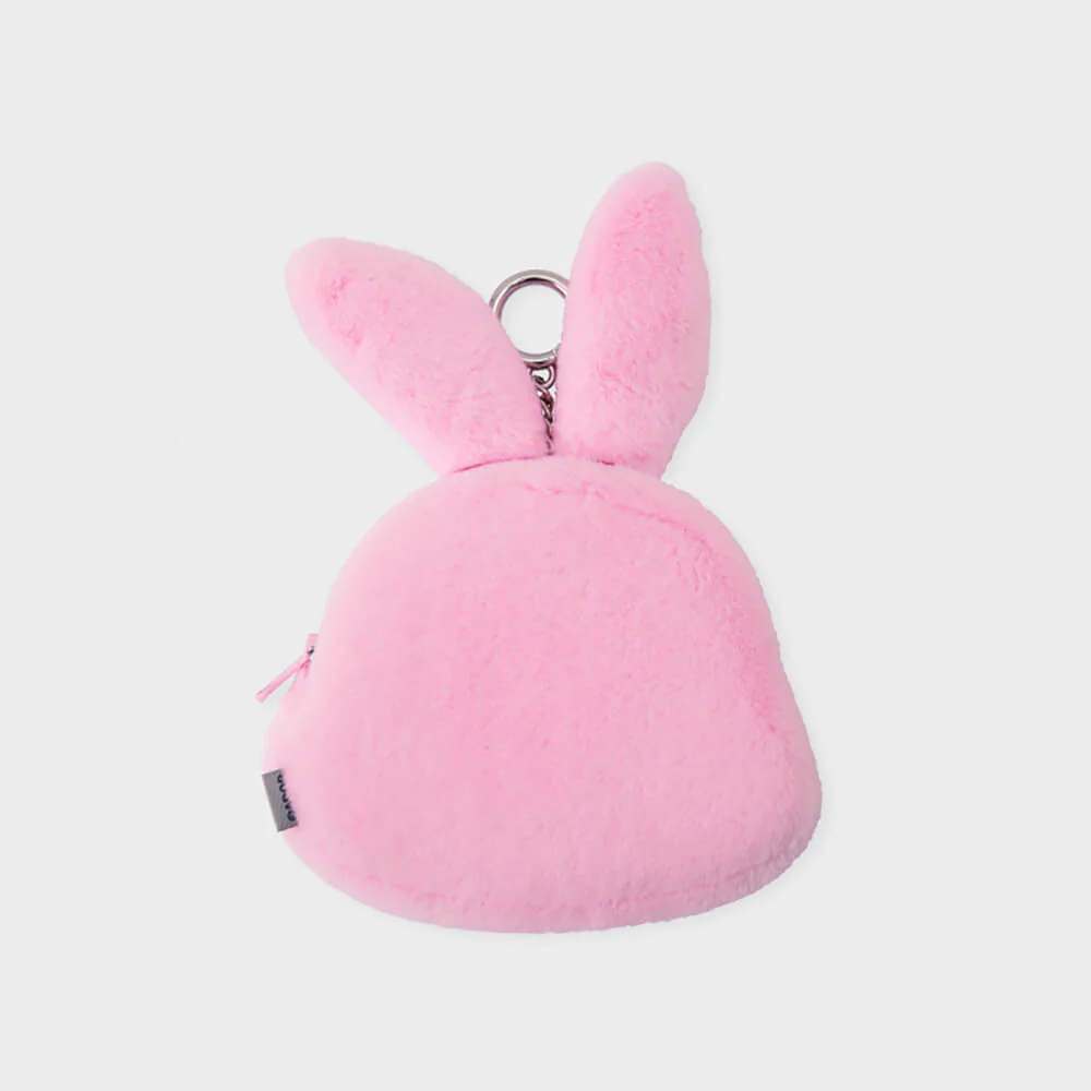 NewJeans TOKKI Plush Face Pouch (Pink) - Image 3
