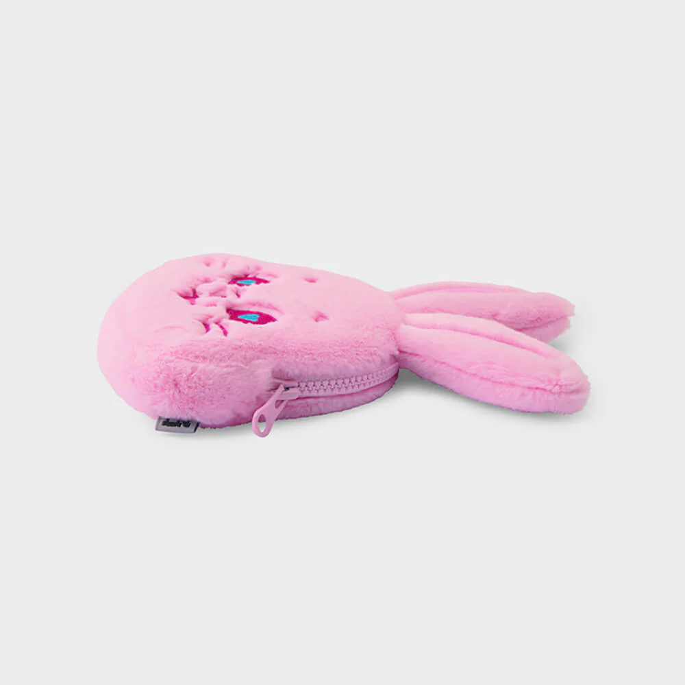 NewJeans TOKKI Plush Face Pouch (Pink) - Image 4