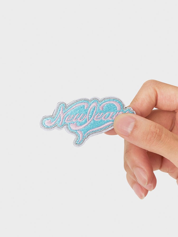 NewJeans X COLLER Get Up Logo Embroidered Patch Reversible Sticon (2pcs) - Image 2